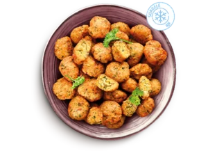 sudnsol menu végétal les falafels bouchées pépites quinoa coriandre bol