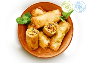 sudnsol menu végétal les croustillants nems végétariens bol