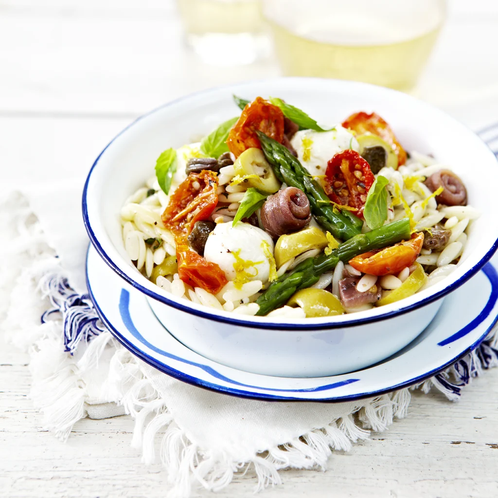 Salade de riz aux tomates cerise confites