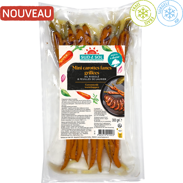 sudnsol légumes grillés gamme des chefs mini carottes fanes grillées