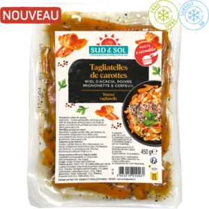 sudnsol légumes grillés gamme des chefs tagliatelles de carottes grillées