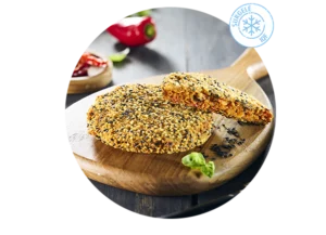 sudnsol menu végétal les galettes de légumes galettes croustillantes aux poivrons façon basquaise