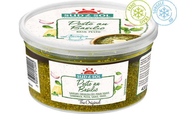 sudnsol tartinables et sauces les sauces pesto basilic