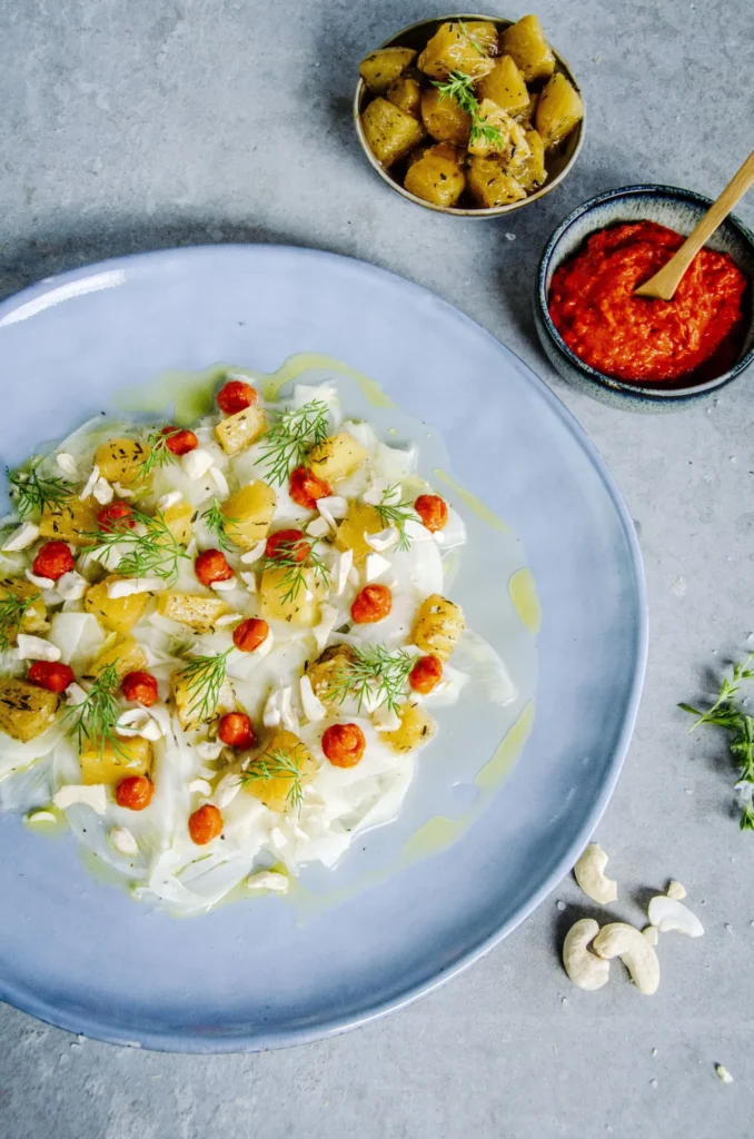 Ceviche ananas et poivronade